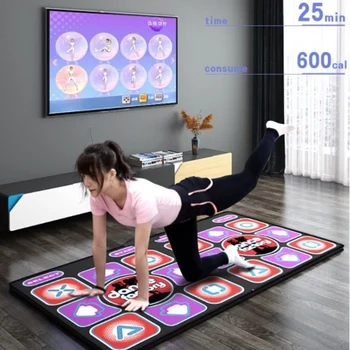 TV PC Datamaskin 3D-Dobbel Dans Mat Hjemme Innendørs PVC HD Kjører Spillet Yoga Læring Massasje BlanketKids Leketøy Gave