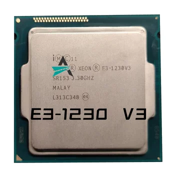 Brukes Xeon E3-1230 v3 E3-1230 v3 E3 1230v3 3.3 GHz Quad-Core-Åtte-Tråden CPU Prosessor 8M 80W LGA 1150