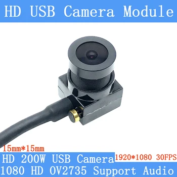 2MP Vidvinkel-USB-Kamera-Modul 1080P Full Hd-MJPEG 30fps Høy Hastighet Mini CCTV OTG UVC-Webkamera-Overvåking Kamera Mikrofon