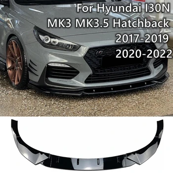 Ny Fremre Støtfanger Splitter Spoiler Leppe Diffuser Vakt Body Kit For Hyundai I30N MK3 MK3.5 Kombi 2017-2019 2020-2022 Tuning