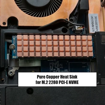 PC Notebook Ren Kobber M. 2 SSD kjøleribben varmeplatene varmespredning Radiator Kjøler for M. 2280 2 PCI-E NVME M2 SSD i Aluminium