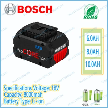 Bosch 18V 8000MAH nytt Batteri BAT609 BAT618 GBA18V8 21700 Batteri 18V 8.0 Ah ProCORE Profesjonelt System Trådløse Verktøy