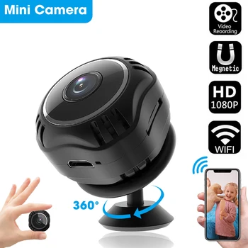 Nye X5S 1080P IP Wireless Mini WI-fi Kamera Night Vision Smart Home Security Baby Monitor Phone-APPEN Kontrollere Magnetiske Videokameraer